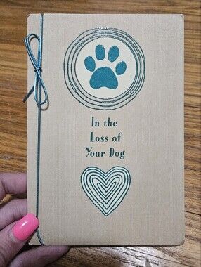 Hallmark Teal Paw & Heart Dog Loss Card Greeting Card For Pet Dog Loss